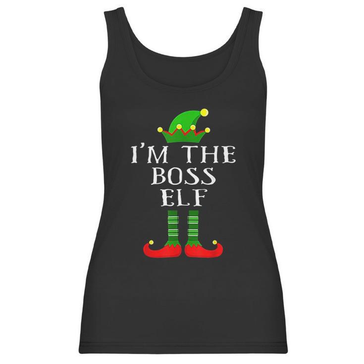 Im The Boss Elf Matching Family Christmas Women Tank Top