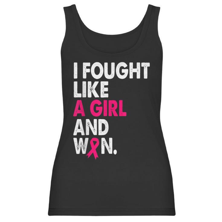 Breast Cancer Awareness I Fought Like A Girl And Won Women  V2 Men Women T-Shirt Graphic Print Casual Unisex Tee Women Tank Top