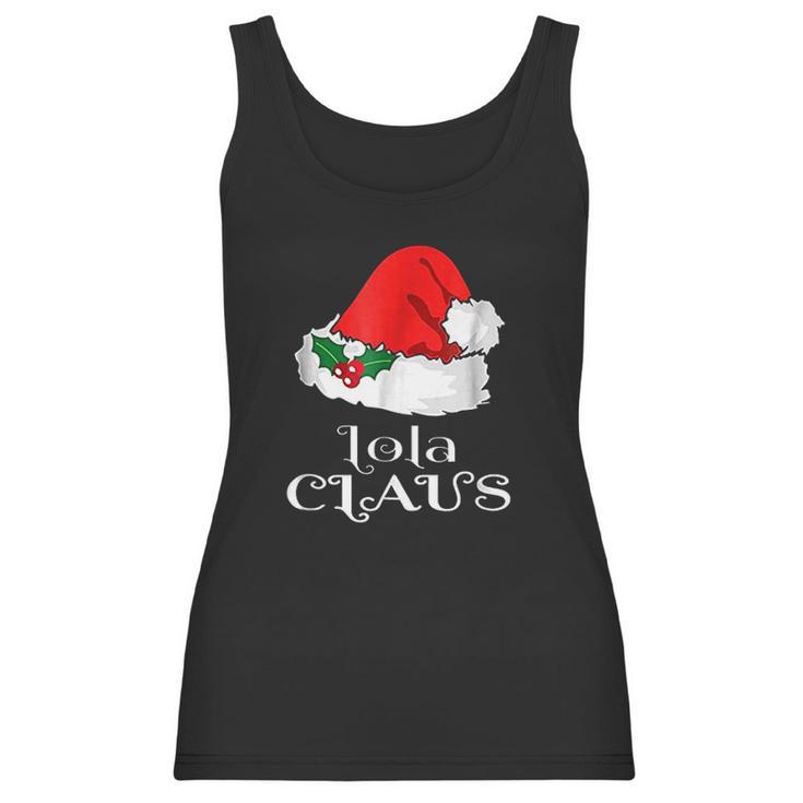 Christmas Lola Claus Matching Pinay Pajama Santa Hat Women Tank Top