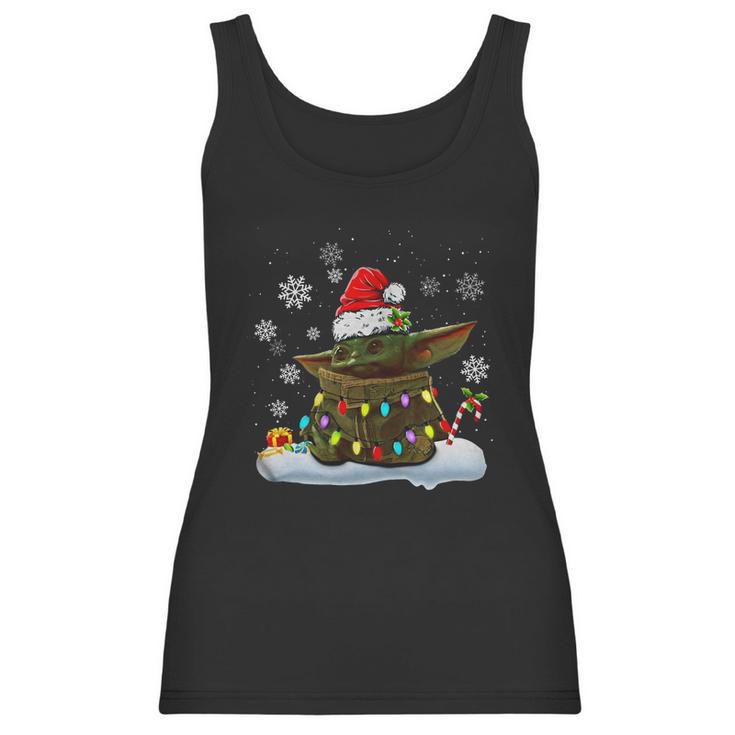 Christmas Santa Baby Yoda Women Tank Top