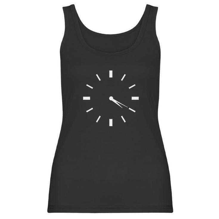 Clock Novelty Weed Graphic Sarcastic Funny Women Tank Top