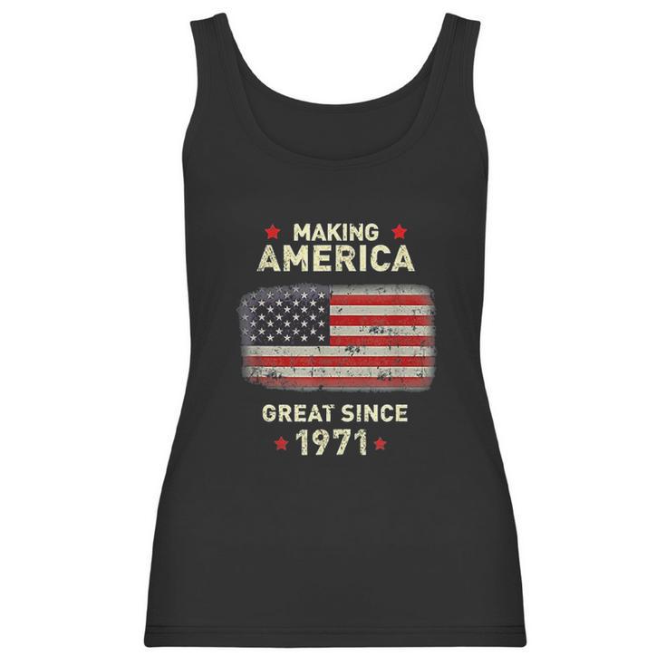 Cool 1971 Bday Funny Vintage 50Th Birthday Women Tank Top