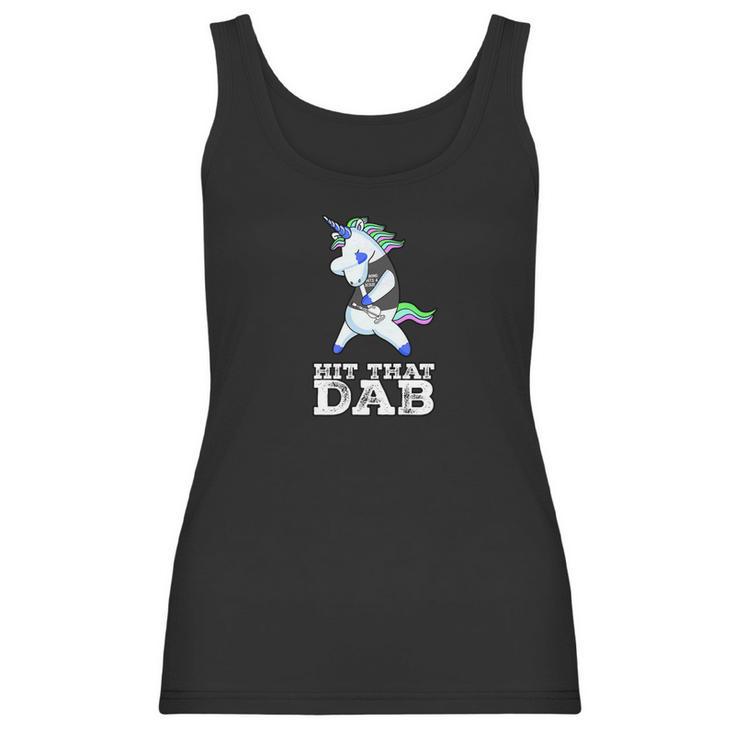 Cool Dabbing Unicorn Bong 4 Jesus Women Tank Top