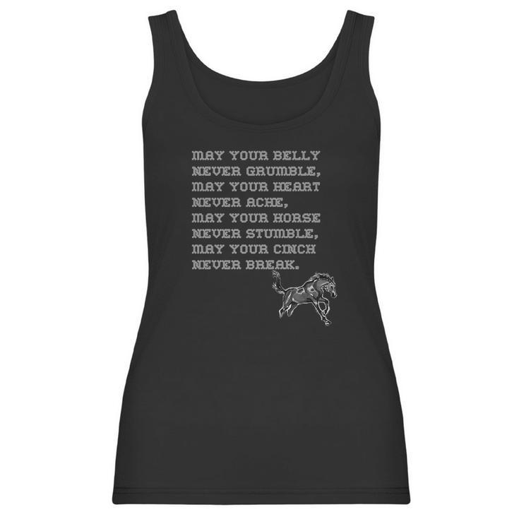 The Cowboy Prayer Horse Stallion Tee Women Tank Top