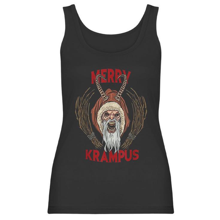 Creepy Merry Krampus Germanic Christmas Demon Horror Gift Women Tank Top