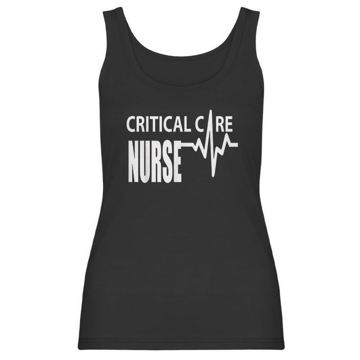 Critical Care Nurse Icu Intensive Care Nursing Women Tank Top