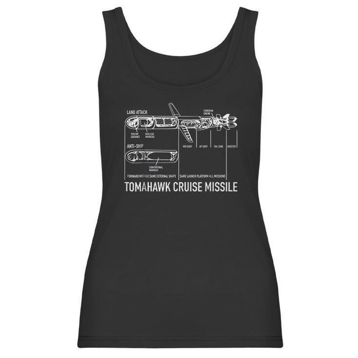 Cruise Missile Blueprint Gift Women Tank Top