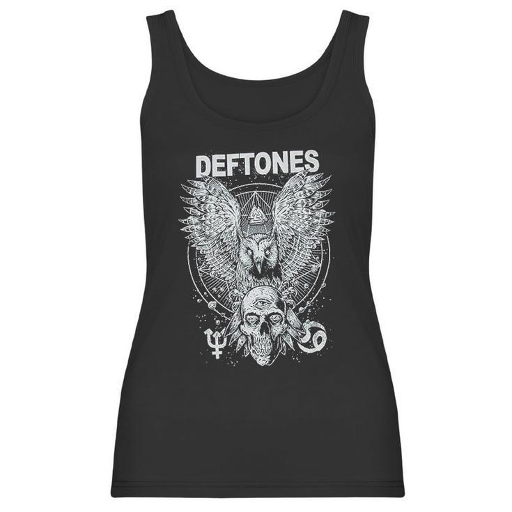 Deftones  Owl And Skull Women Tank Top