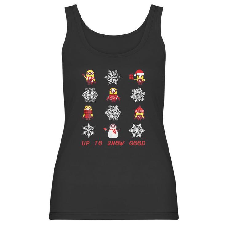 Despicable Me Minions Snowflake Christmas Women Tank Top