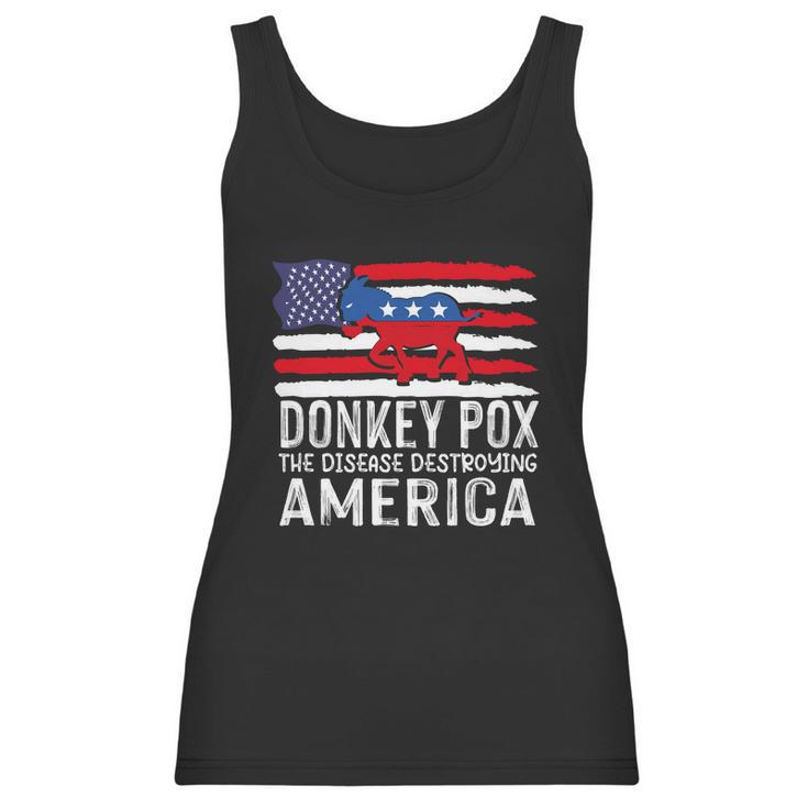 Donkey Pox Funny Anti Democrat Women Tank Top