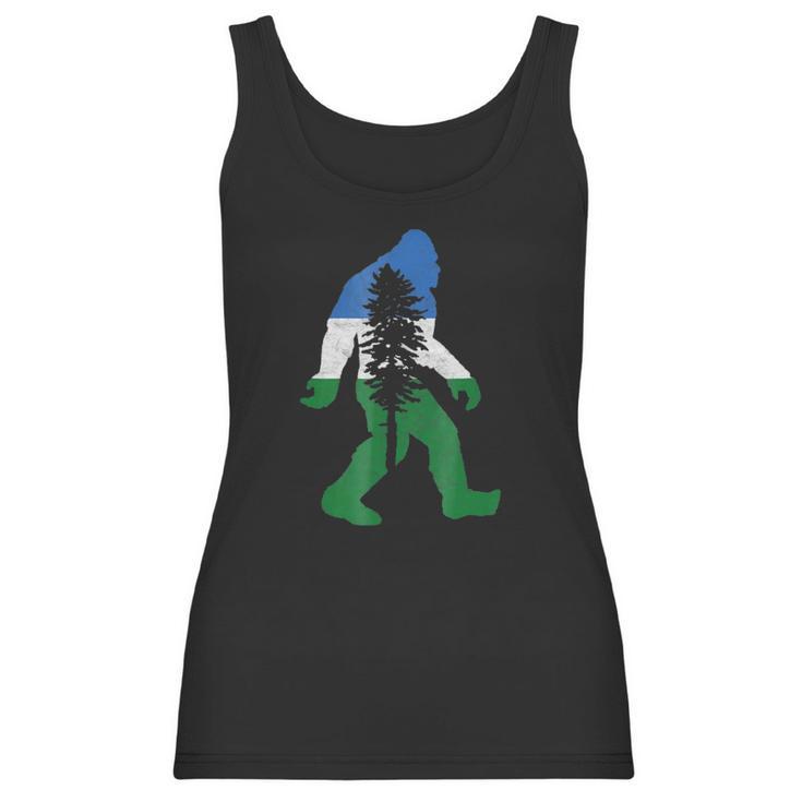 Doug Flag Bigfoot Sasquatch  Retro Cascadia Design Men Women T-Shirt Graphic Print Casual Unisex Tee Women Tank Top