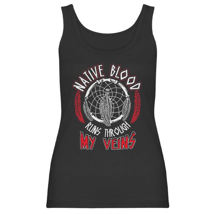 Dreamcatcher Wolf Native American Native Blood Women Tank Top