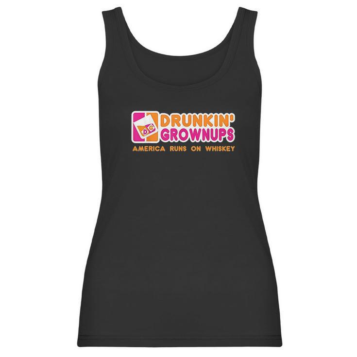 Drunkin Grownups Whiskey Drinker Women Tank Top