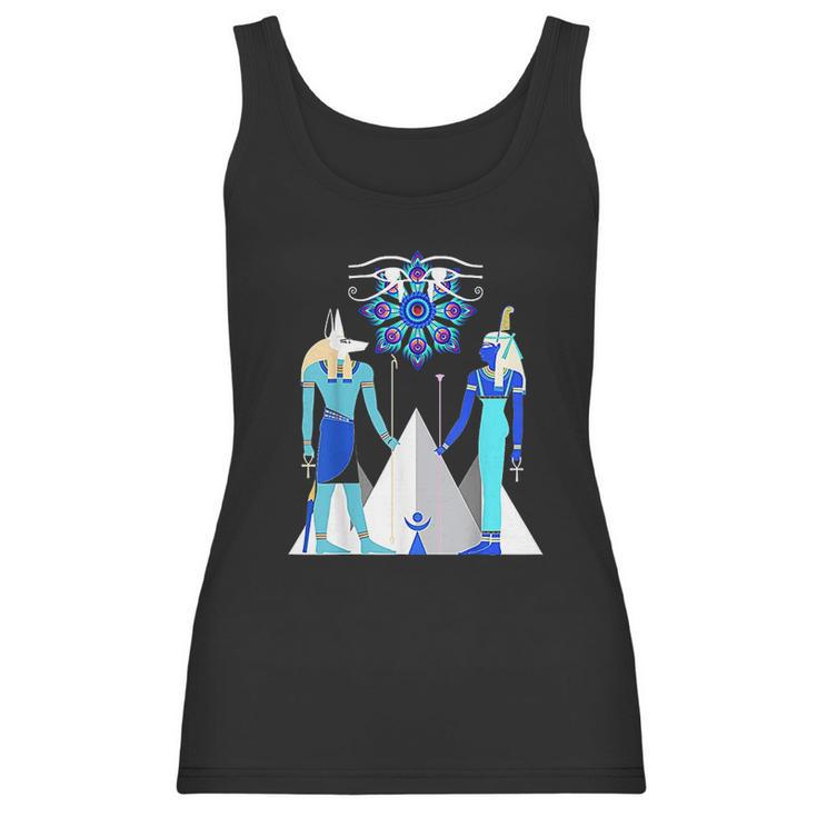 Egyptian God Anubis And Goddess Maat Amen Ra Women Tank Top