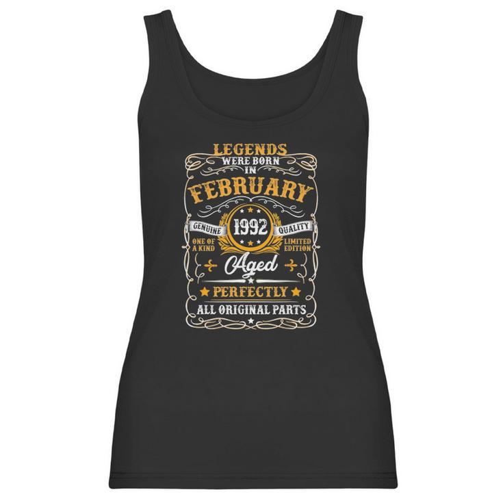 February 1992 30Th Birthday Gift 30 Years Old Men Women Women Tank Top