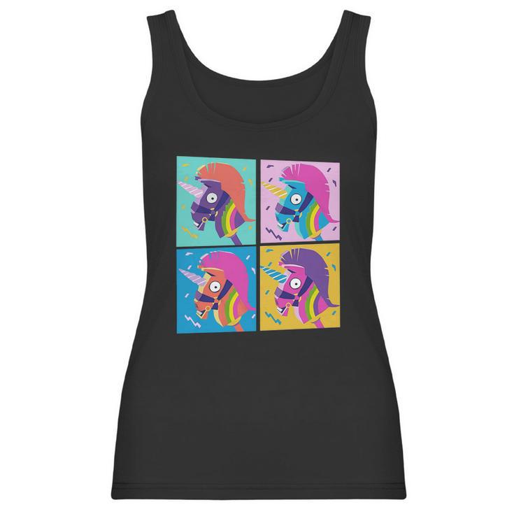 Fortnite Unicorn Llama Rainbow Women Tank Top