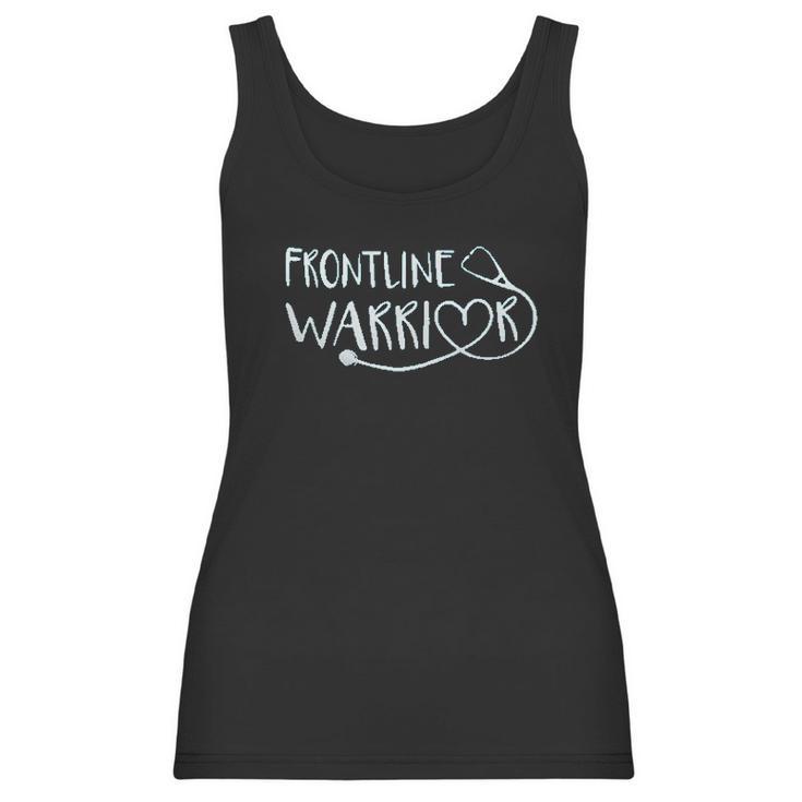 Frontline Warrior Nurse Funny Nursing Gifts Women Tank Top