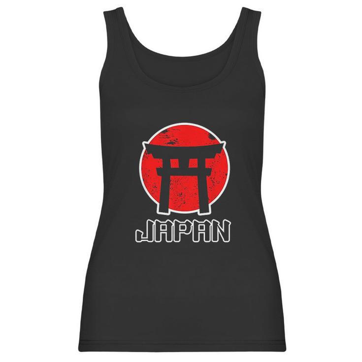 Funny Asia Japan Japanese Gate Torii Flag Women Men Kids Women Tank Top