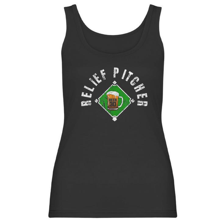 Funny Beer Baseball Gift Relief Pitcher Beer 30 Women Tank Top