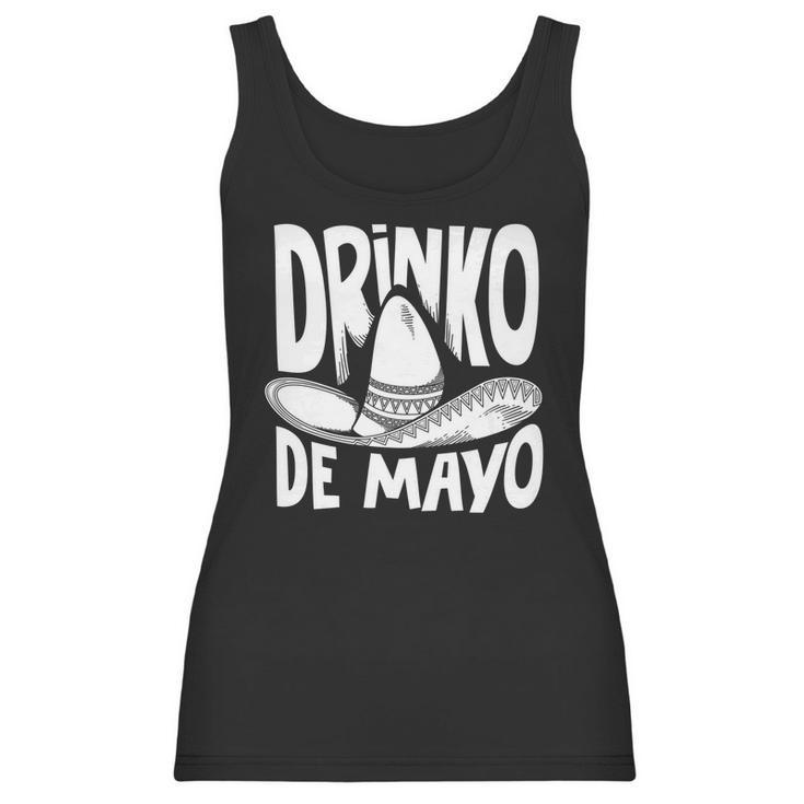 Funny Drinko De Mayo Boys Girls Drinking Beer Wine Women Tank Top