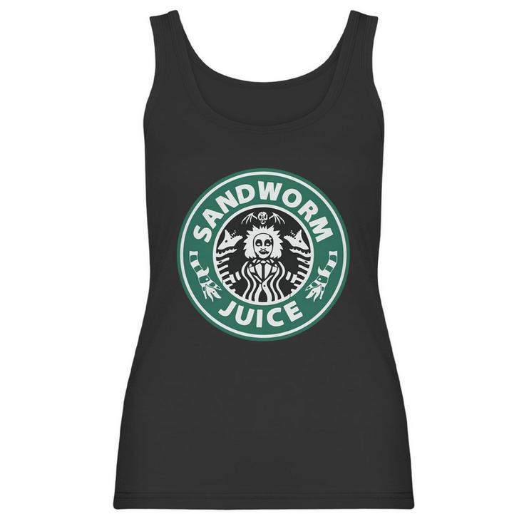 Funny Halloween Beetlejuice Coffee Halloween Sandworms Juice Women Tank Top