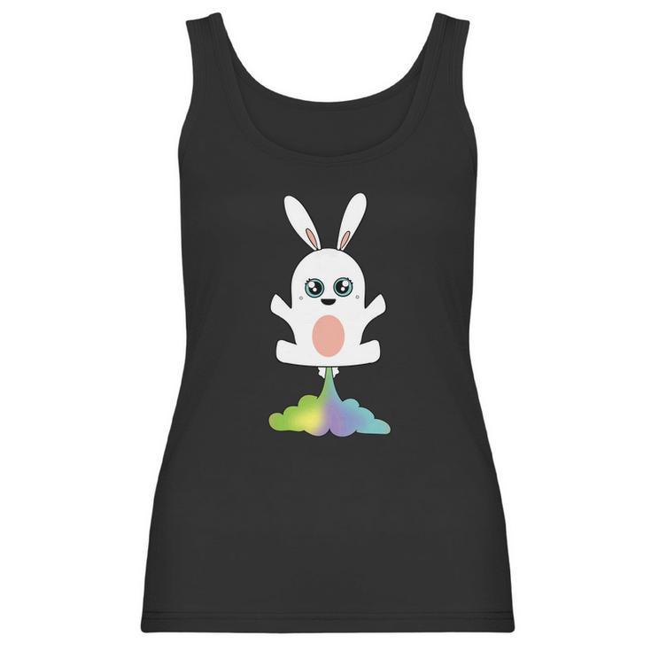 Funny Kawaii Bunny Farting Rainbow Bunny Rabbit Anime Women Tank Top