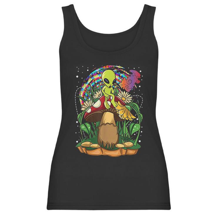 Funny Magic Mushroom Alien Trippy Shroom Lsd Gift Acid Trip Women Tank Top