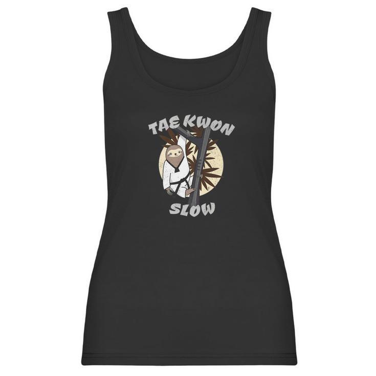 Funny Martial Art Sloth Tae Kwon Slow Women Tank Top