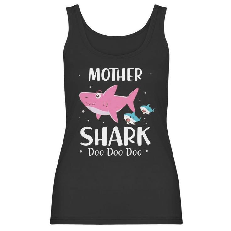 Funny Mother Pink Shark Doo Doo Doo Women Tank Top