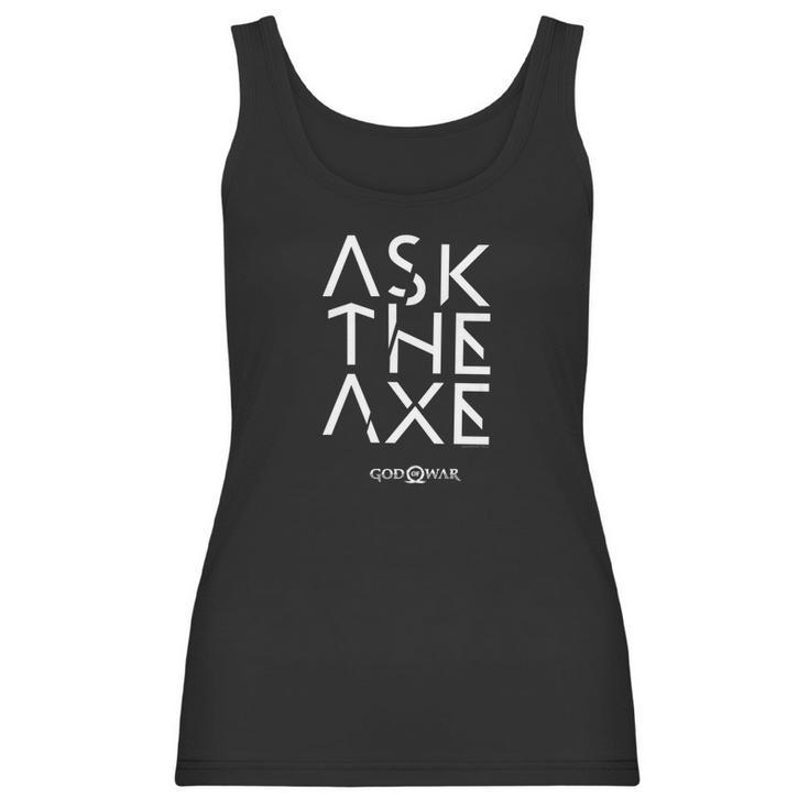 God Of War Ask The Axe Women Tank Top