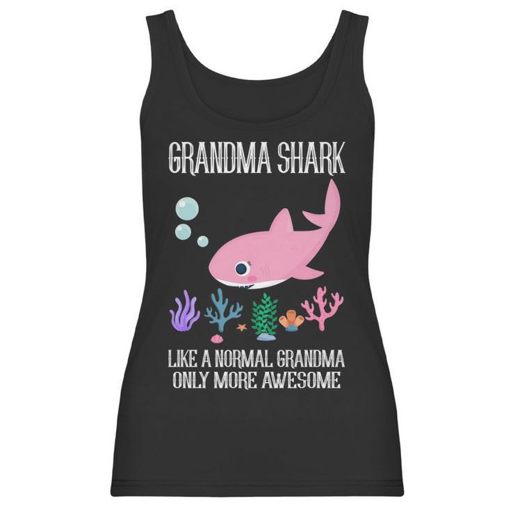 Grandma Gift Grandma Shark Only More Awesome Women Tank Top