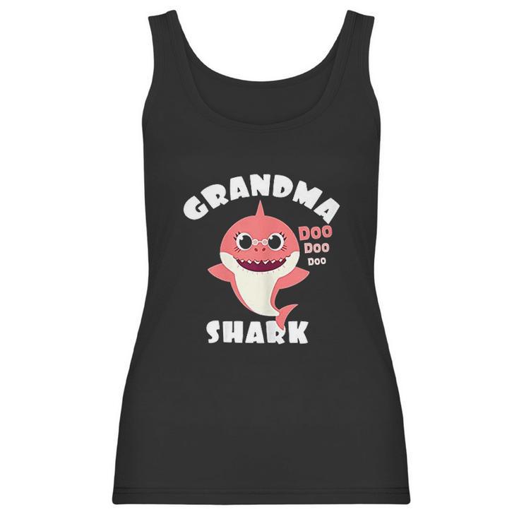 Grandma Shark Gift Shark Baby Cute Design Family Women Tank Top