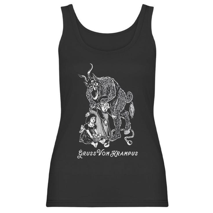 Gruss Vom Krampus Greetings From Christmas Demon Women Tank Top