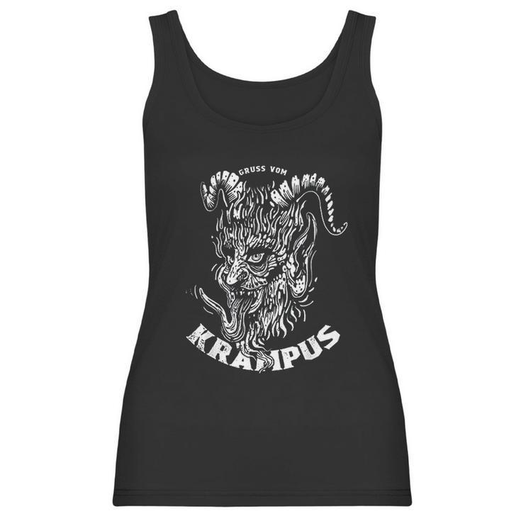 Gruss Vom Krampus Greetings From Ugly Christmas Demon Devil Women Tank Top