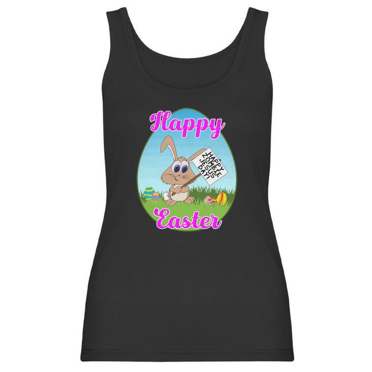 Happy Easter Happy Zombie Jesus Day Bunny Protestor Women Tank Top