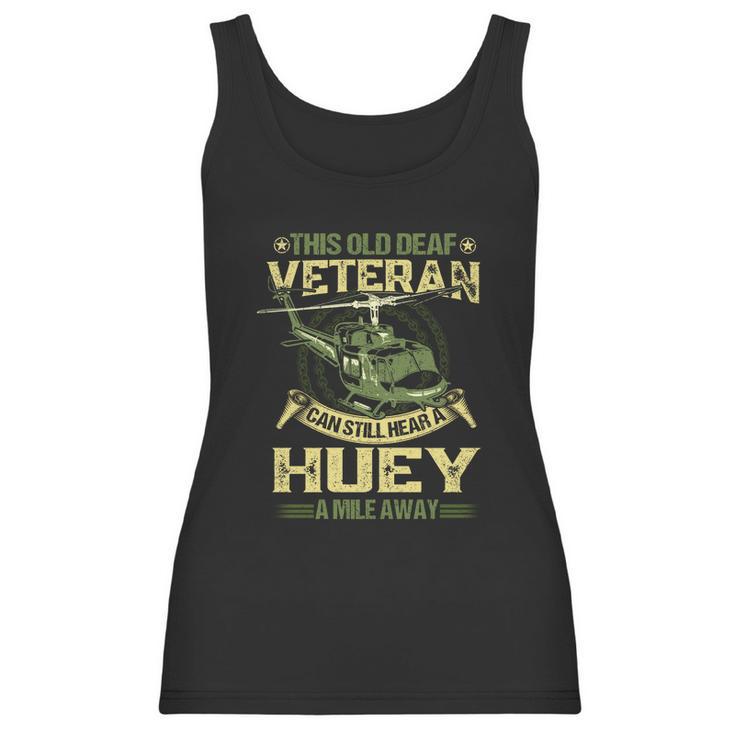 Hear A Huey A Mile Away Funny Gift Helicopter Pilot Vietnam Veteran Cute Gift Men Women T-Shirt Graphic Print Casual Unisex Tee Women Tank Top