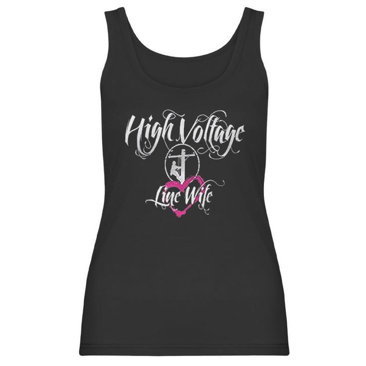 High Voltage Line Wife Black Women Tank Top