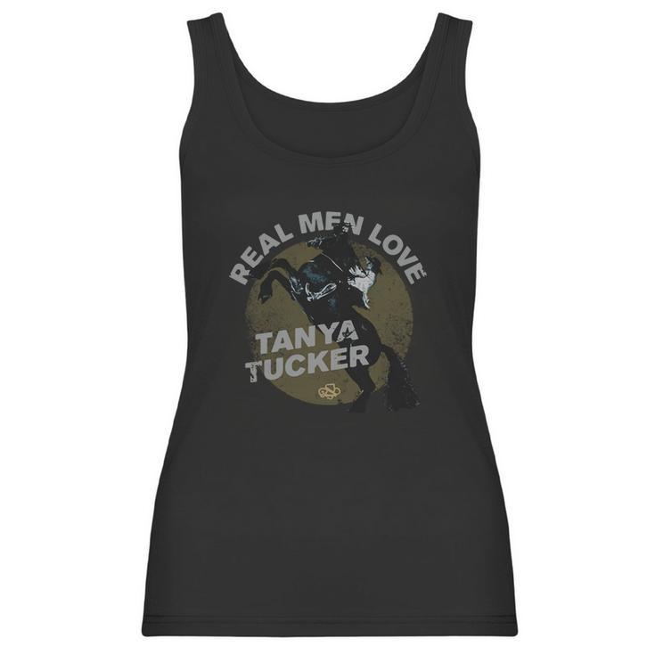 Horse Real Men Love Tanya Tucker Shirt Women Tank Top