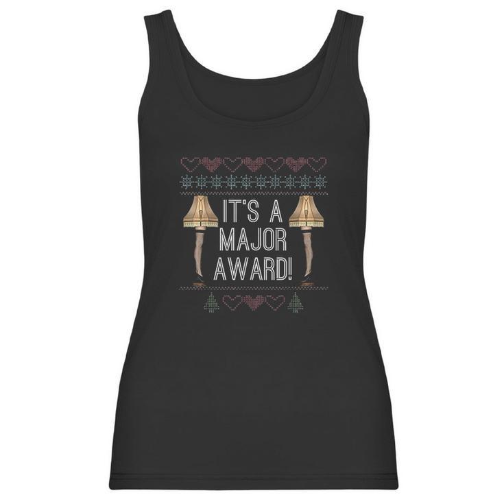 Its A Major Award Funny Christmas Fragile Leg Women Tank Top