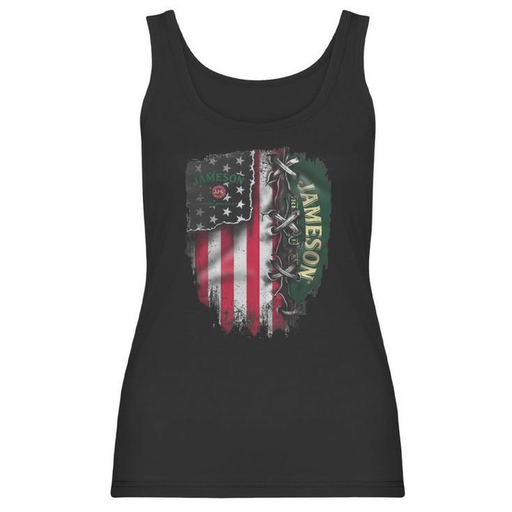 Jameson Irish Whiskey Inside American Flag Women Tank Top