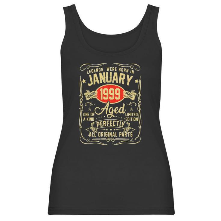 January 1999 23Rd Birthday Gift 23 Years Old Men Women Women Tank Top