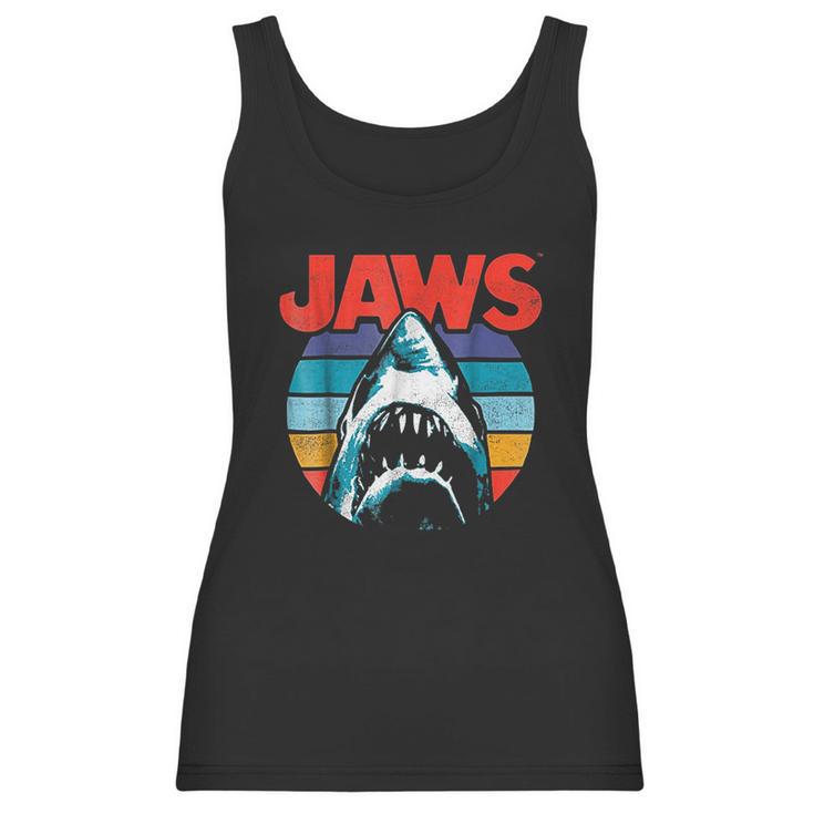 Jaws Retro Colors Shark Rainbow Women Tank Top