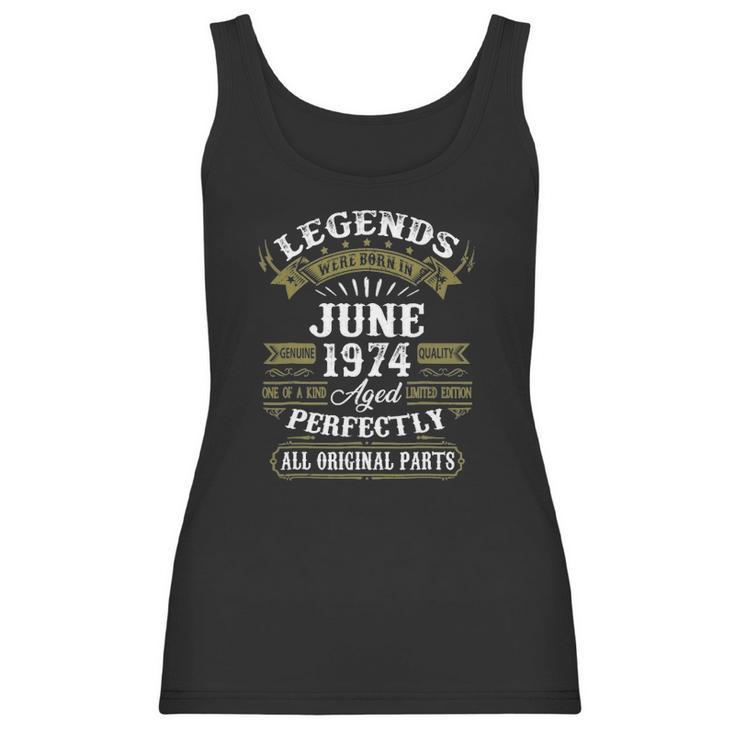 June 1974 47Th Birthday Gift 47 Years Old Men Women Women Tank Top