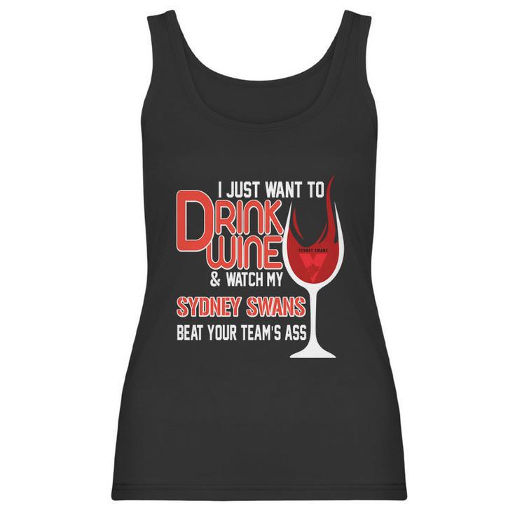 I Just Want To Drink Wine And Watch My Sudney Swans Women Tank Top