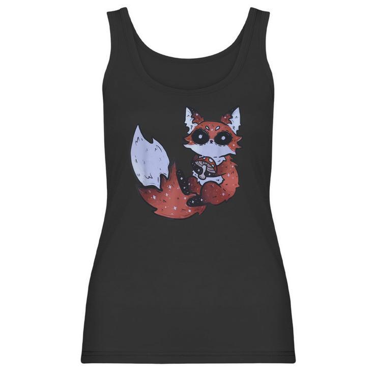 Kawaii Pastel Goth Art Cute Creepy Red Fox Fennec Grey Fox Men Women T-Shirt Graphic Print Casual Unisex Tee Women Tank Top