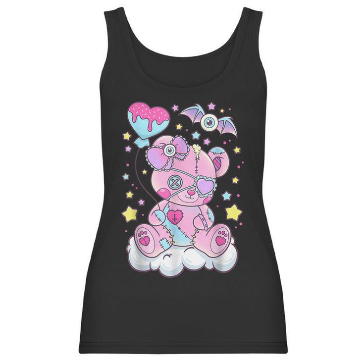 Kawaii Pastel Goth Cute Creepy Bear  V2 Men Women T-Shirt Graphic Print Casual Unisex Tee Women Tank Top