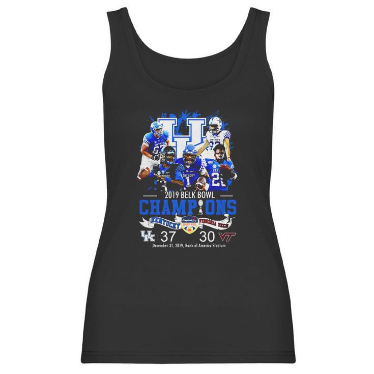 Kentucky 2019 Belk Bowl Champions Kentucky Vs Virginia Tech Shirt Women Tank Top