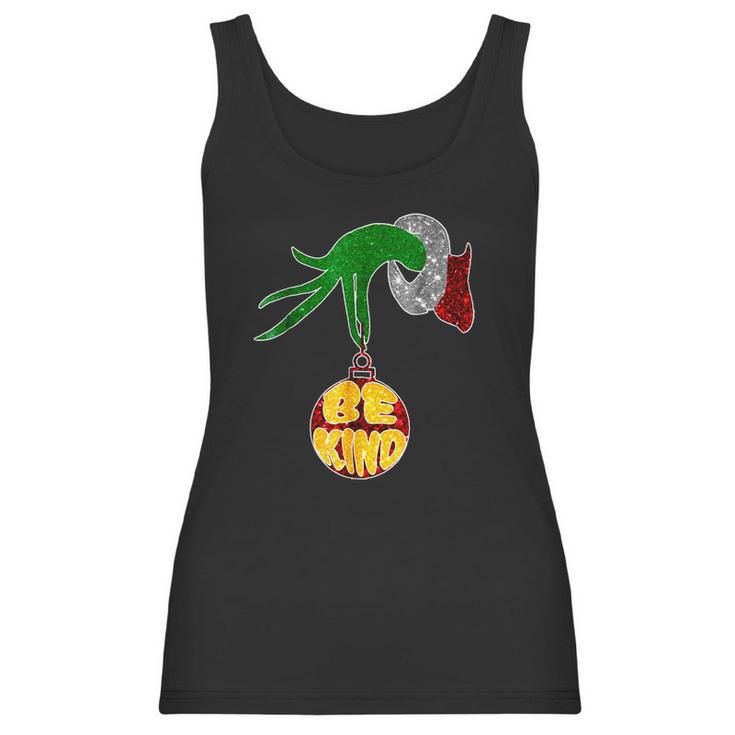 Be Kind Grinch Hand Holding Women Tank Top