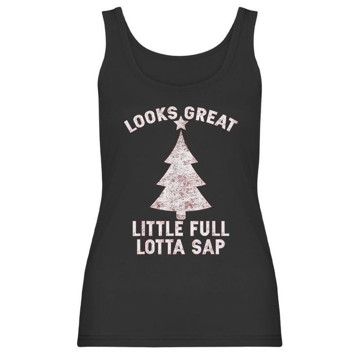 Little Full Lotta Sap Christmas Vacation Santa Women Tank Top