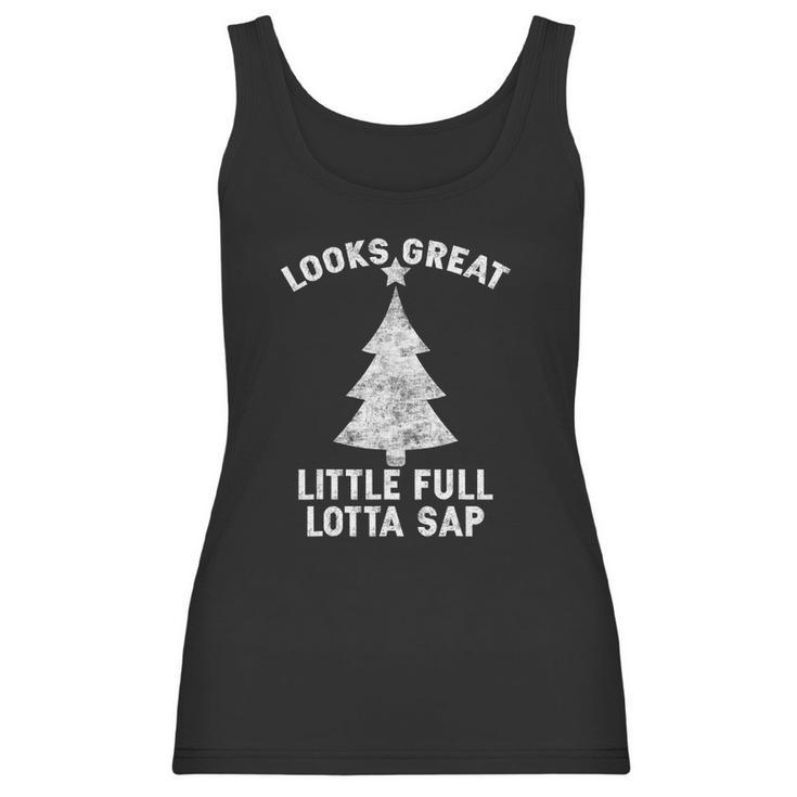 Little Full Lotta Sap Tee Christmas Vacation Santa Women Tank Top